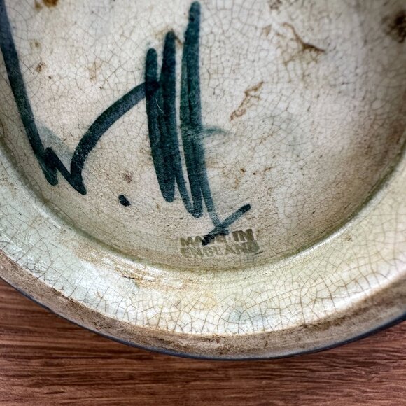 Vintage William Moorcroft Vase Clematis Made in England 9.75" Tall - Picture 10 of 12